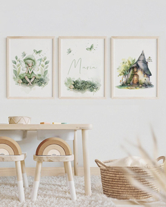Conj Quadro Infantil Fadinha Maria