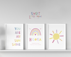 Quadros Personalizados You Are My Sunshine Heloisa