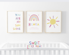 Quadros Personalizados You Are My Sunshine Heloisa