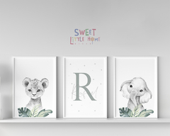 Conj. Quadro Infantil Safari Rafael