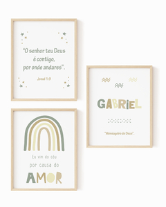 Conj Quadro Infantil Personalizado Significado Nome Gabriel