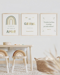 Conj Quadro Infantil Personalizado Significado Nome Gabriel