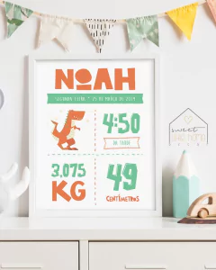 Quadro Nascimento - Dino