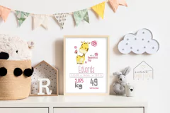Quadro Nascimento - Girafa - comprar online