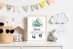 Quadro Nascimento - Little Explorer - comprar online
