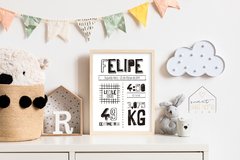 Quadro Nascimento - Little Boy e Little Girl - loja online