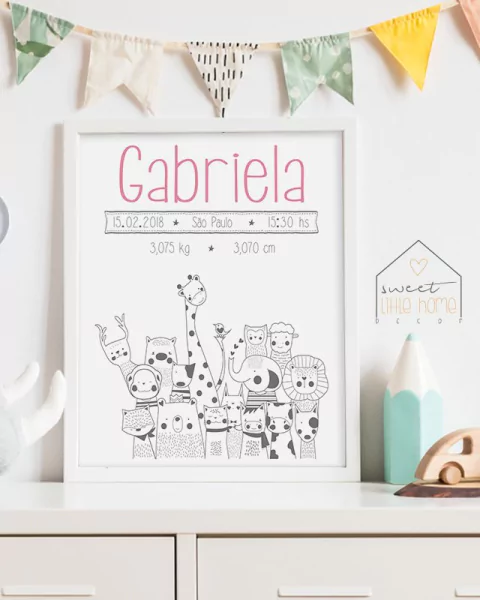 Quadro Nascimento - Zoo