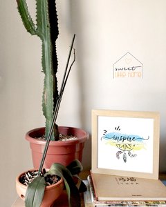 Quadro Inspire -  Sweet Little Home Decor - Quadro Infantil Personalizados 