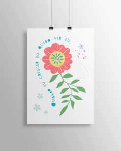 Quadro Decorativo Para Quarto de Bebê - Quando Eu Crescer -  Sweet Little Home Decor - Quadro Infantil Personalizados 