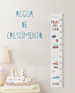 Régua De Crescimento Carrinhos Play All Day