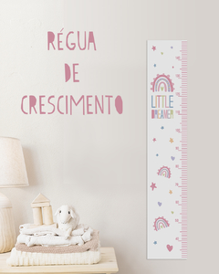 Régua De Crescimento Arco Iris Little Dreamer