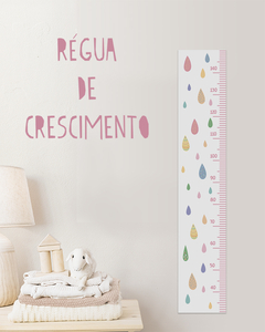 Régua De Crescimento Gotas Coloridas