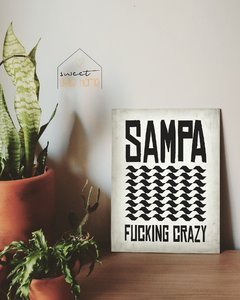 Placa Decorativa - SP F*cking Crazy