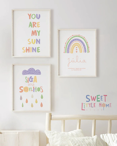 Conj. Quadro Infantil - Siga Seus Sonhos