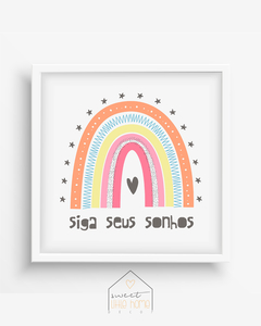 Quadro Decorativo Para Quarto de Bebê - Siga Seus Sonhos - comprar online