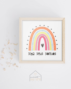 Quadro Decorativo Para Quarto de Bebê - Siga Seus Sonhos na internet