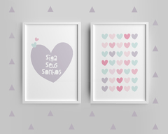 Conjunto Quadros - Coração Siga Seus Sonhos - comprar online