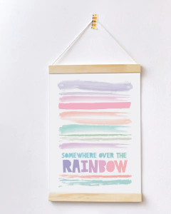 Flâmula para Quarto de Bebê - Arco_Íris ( Somewhere Over The Rainbow)