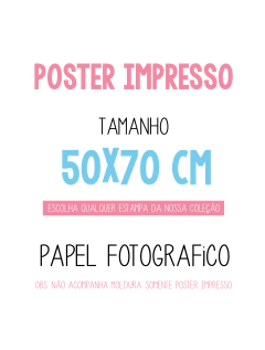 Pôster Impresso Personalizado 50x70 cm