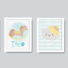 Conjunto 2 Quadros Cavalinho - Theo - comprar online