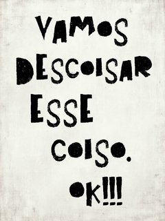 Placa Decorativa - Vamos Descoisar - comprar online