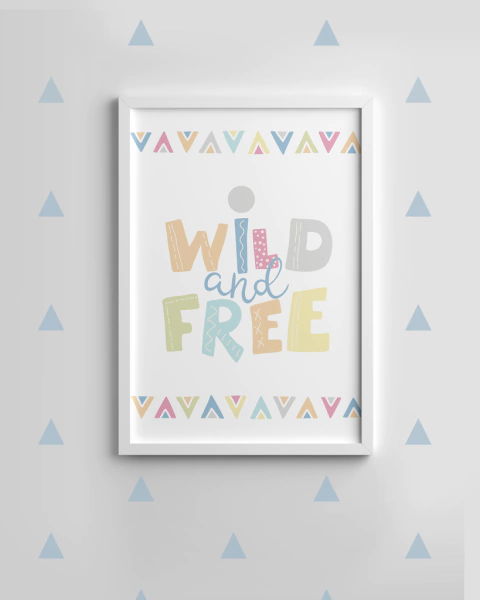 Quadro Para Quarto Infantil - Wild And Free 2