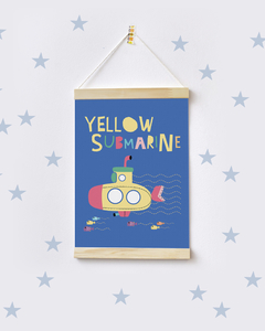 Flâmula para Quarto de Bebê - Yellow Submarine - comprar online