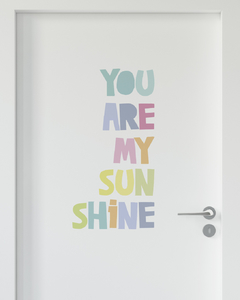 Adesivo Personalizado Para Parede - You Are My Sunshine