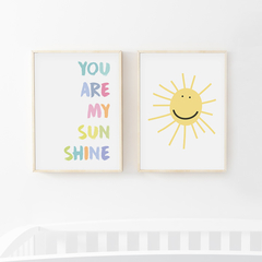 Conjunto Quadros - You Are My Sunshine