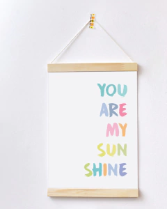 Flâmula para Quarto de Bebê - You Are My Sunshine