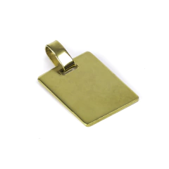 Medallita cuadrada - Golden Luxury