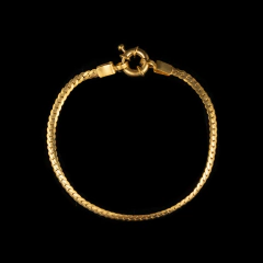 Pulsera Cubana Plana 3mm