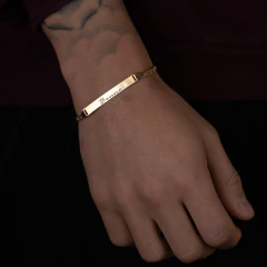 Pulsera identidad 5mm - Golden Luxury