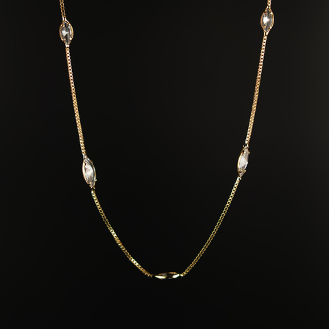 Cadena Piedras Baguette - comprar online