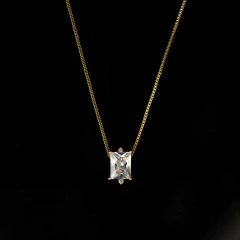 Cadena con Dije Baguette Blanco - comprar online