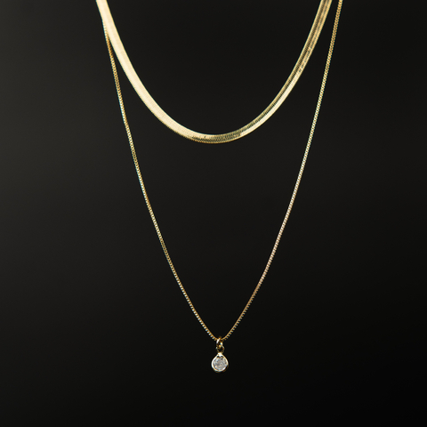 Cadena Doble con Dije Luz - comprar online