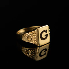 Anillo sello cuadrado personalizado - comprar online