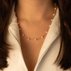 Cadena Choker con Perlas en internet