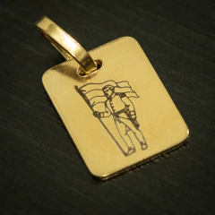 Imagen de Medalla cuadrada Grabada