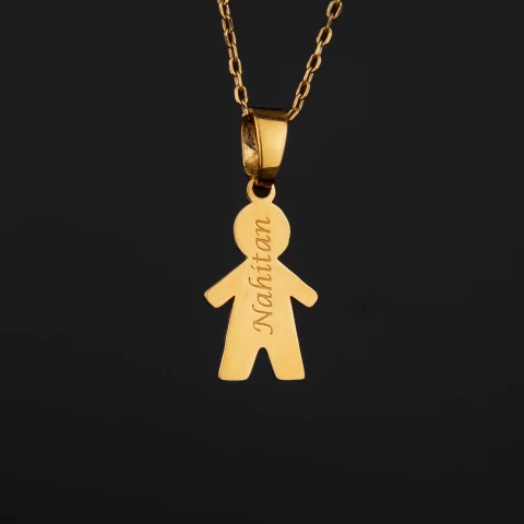 Cadena Forcet + Dije niño Grabado - comprar online