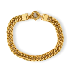 Pulsera Doble Groumet Oro 18k