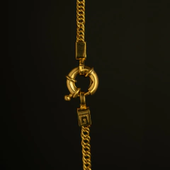 Cadena Doble Groumet Fina - Golden Luxury