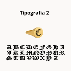 Imagem do Anillo sello cuadrado personalizado