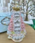 Nossa Senhora Baby com Flores Salmão - PRONTA ENTREGA