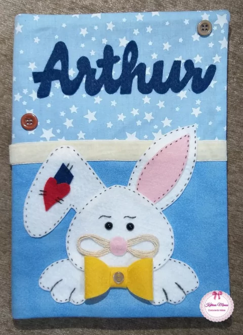 Capa para Caderneta de Vacinas Coelho