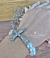 Pulseira em Pérolas com Cruz de Strass - PRONTA ENTREGA