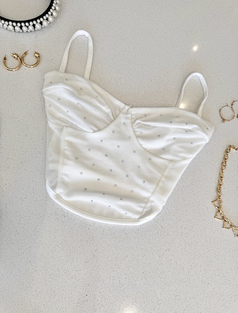 Top Glitters Blanco