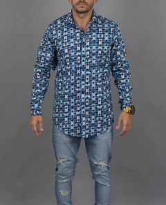 CAMISA ML ESTAMPADA REGULAR E3 (I2303195E3) - comprar online