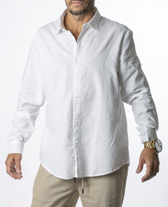 Camisa de Lino Manga Larga (V2503999) - tienda online
