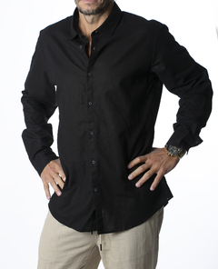 Camisa de Lino Manga Larga (V2503999) - SIAMO FUORI